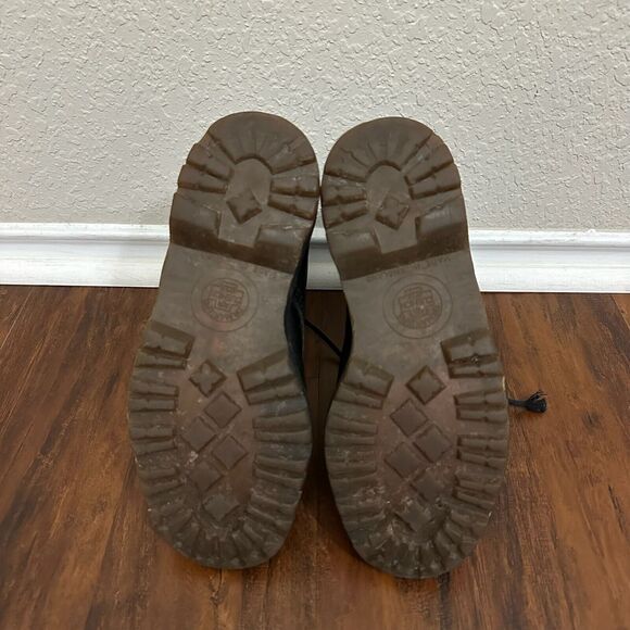 DR. MARTENS 1460 Pascal Smooth Leather Combat Boots in Black UK MADE Kids - Picture 12 of 13